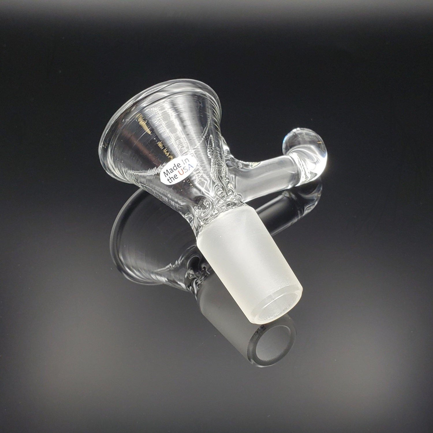 Freddy Home Blown Glass - 19mm Pinch Slide - Large - Clear Slide Headies Hideout