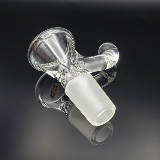 Freddy Home Blown Glass - 19mm Pinch Slide - Med - Clear Slide Headies Hideout
