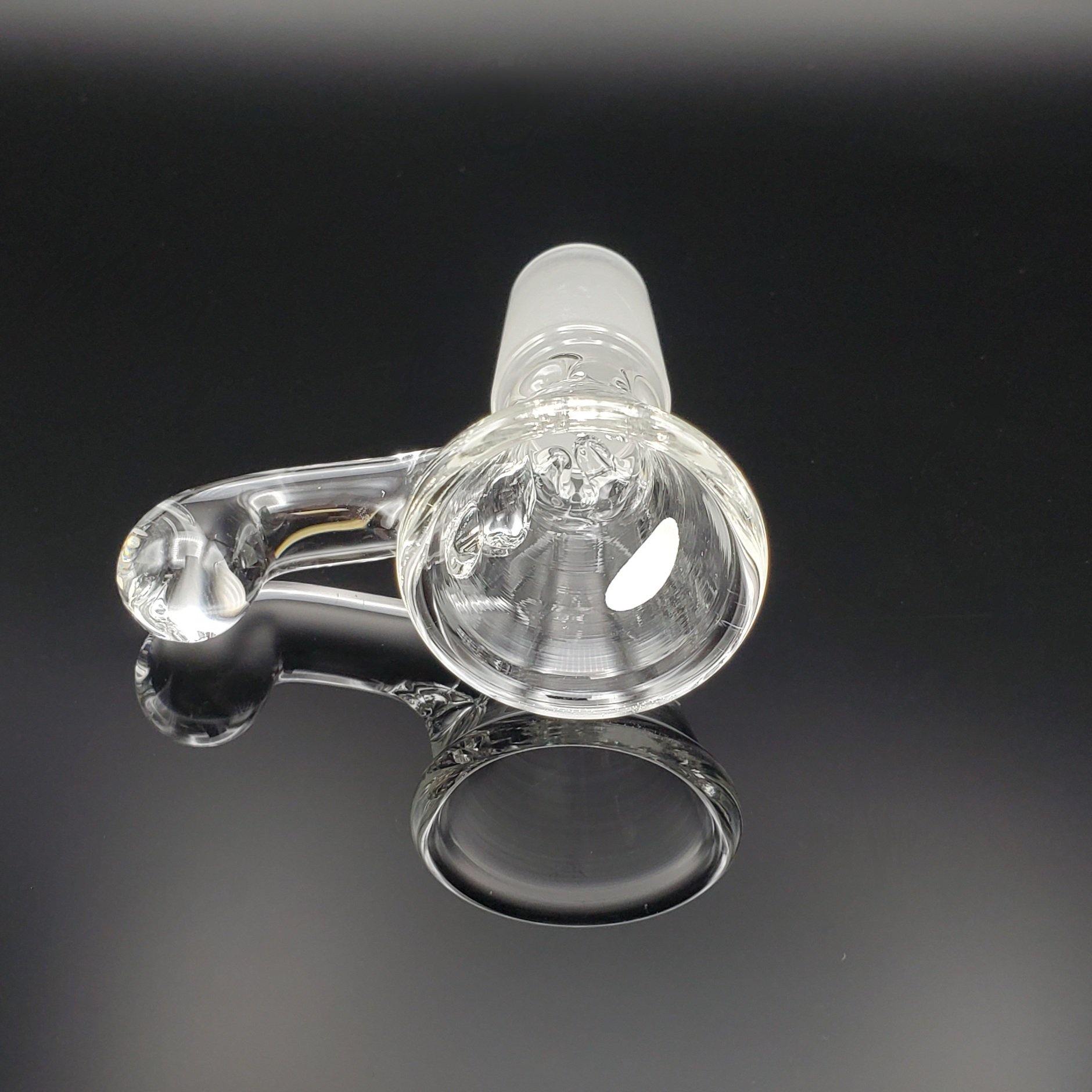 Freddy Home Blown Glass - 19mm Pinch Slide - Med - Clear Slide Headies Hideout
