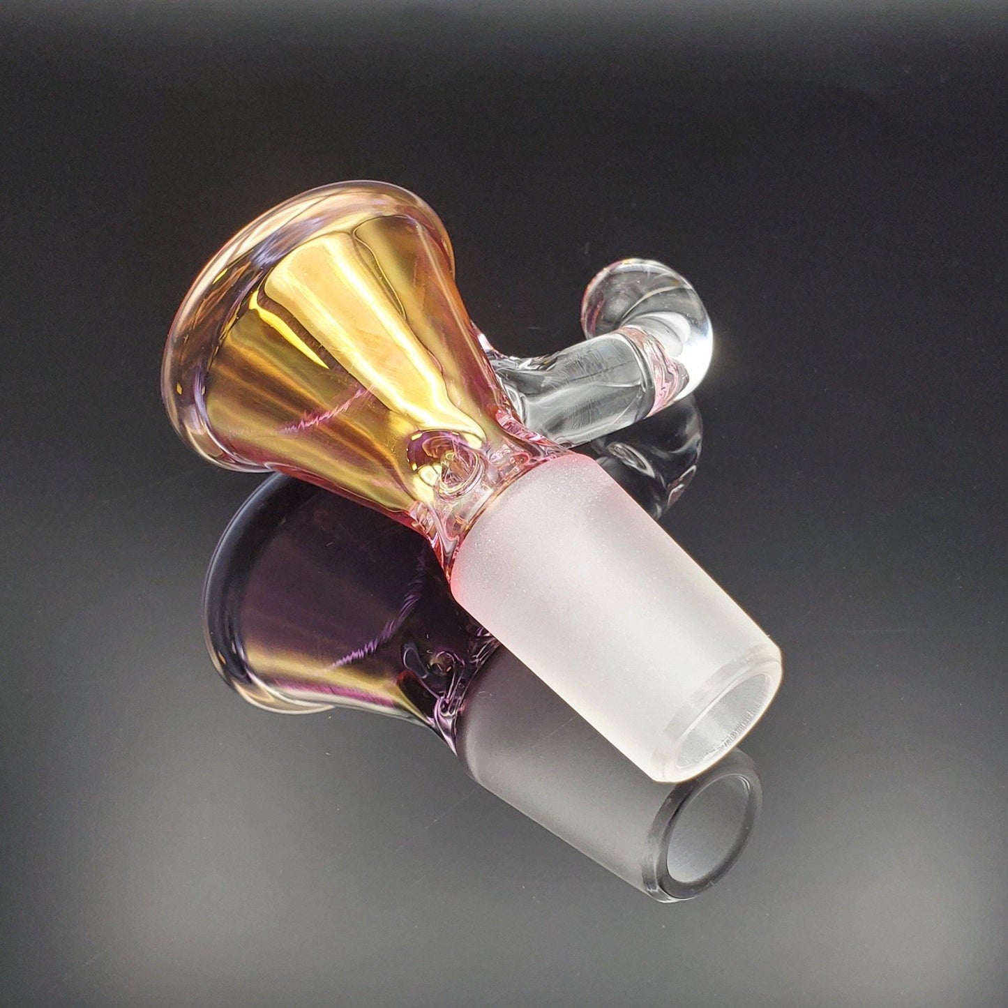 Freddy Home Blown Glass - 19mm Pinch Slide - Med - Rose Slide Headies Hideout