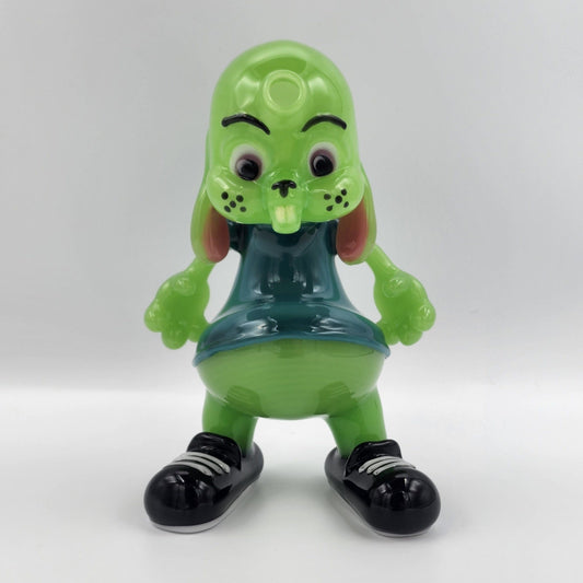 Friday Glass Clothed Bunny - Double Dose and Opaque Aqua Headie Glass Headies Hideout
