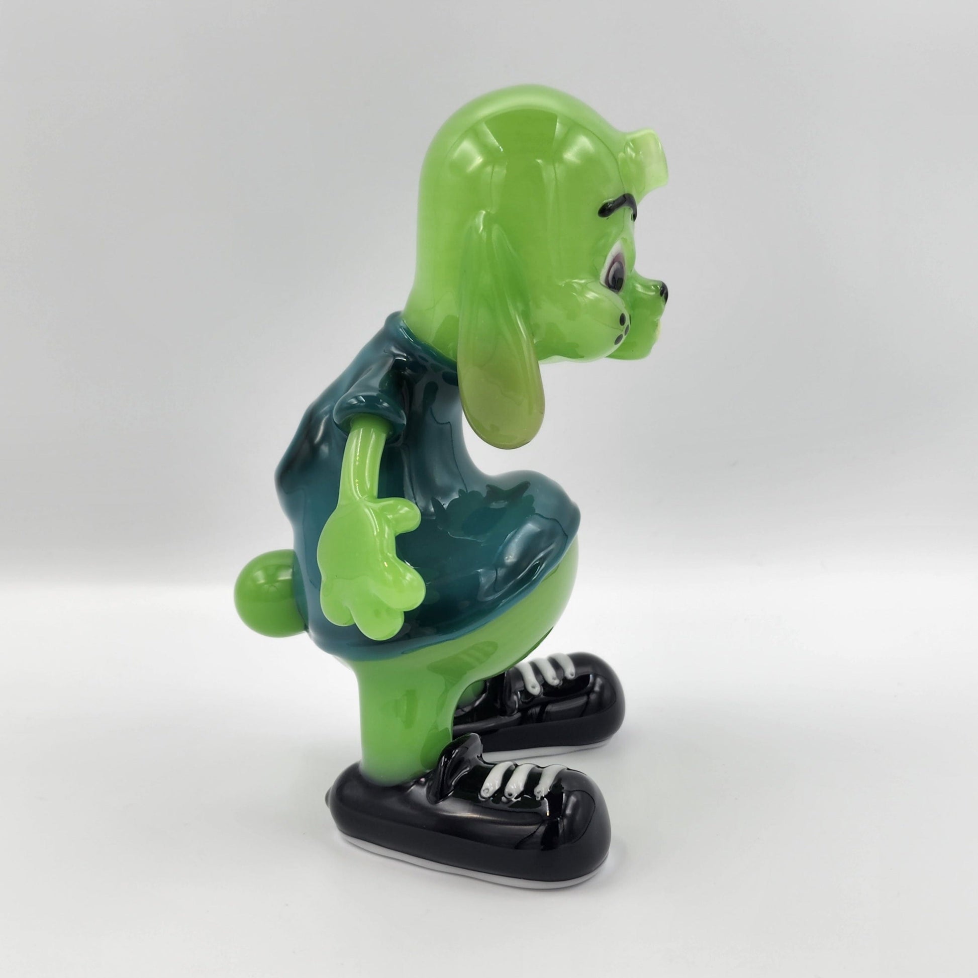 Friday Glass Clothed Bunny - Double Dose and Opaque Aqua Headie Glass Headies Hideout