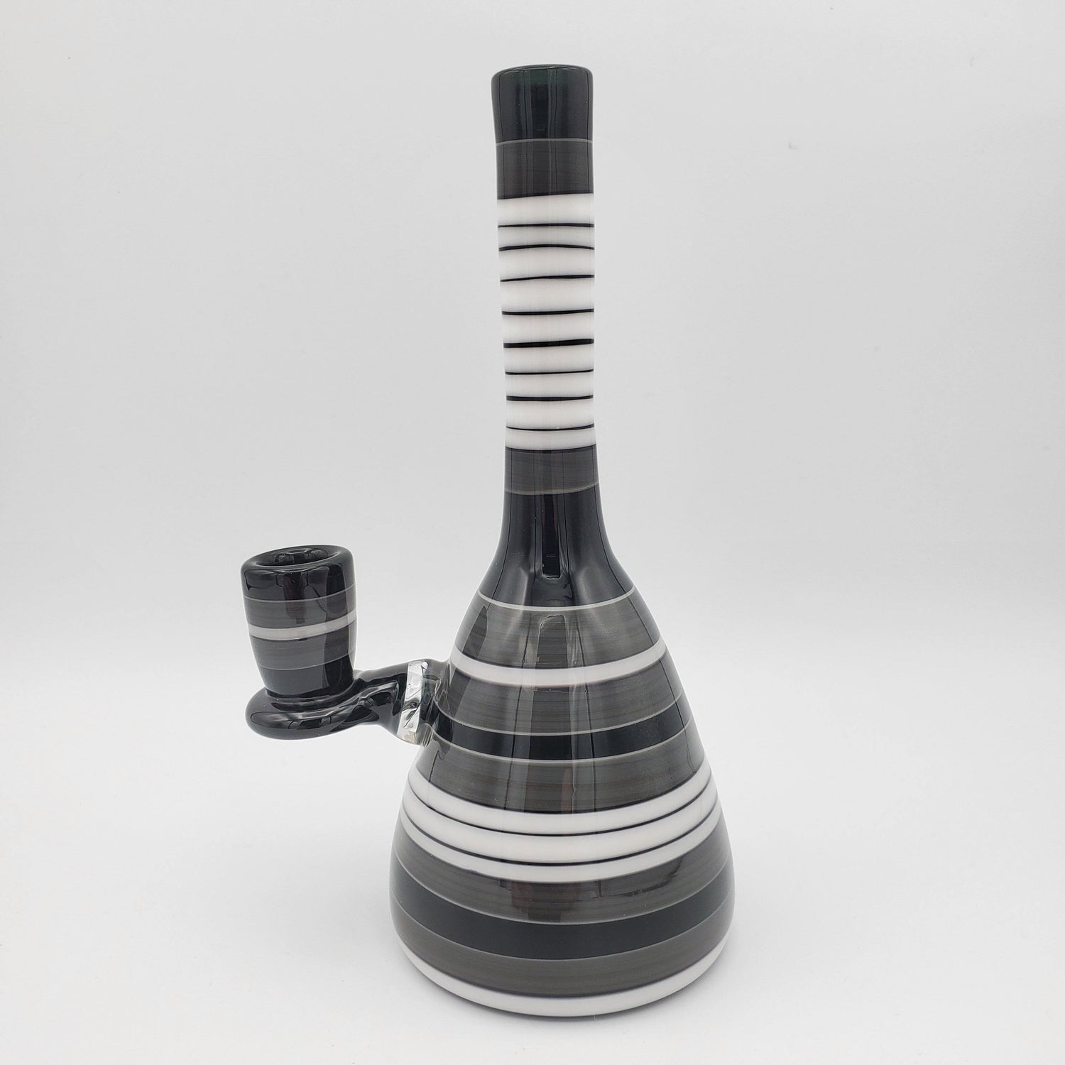 Grade A Glasssworx Beaker - Black and White Encalmo Headie Glass Headies Hideout