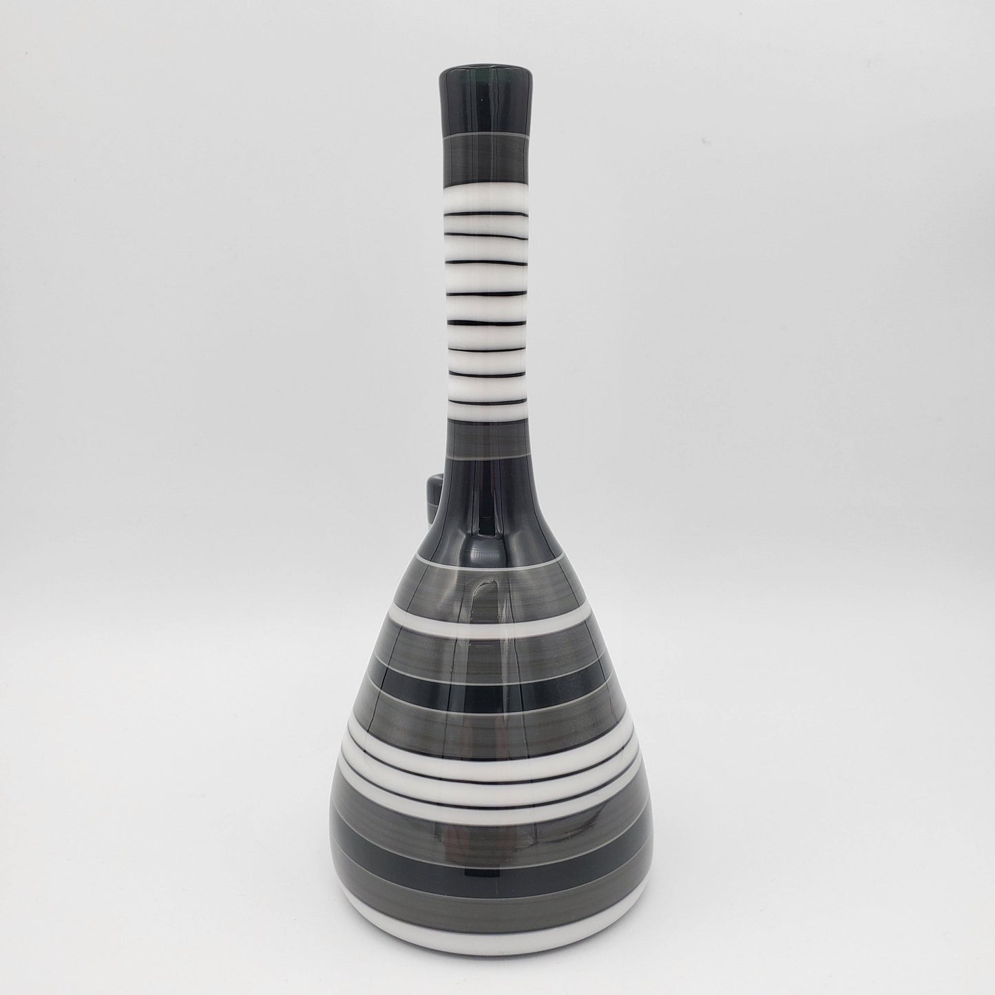 Grade A Glasssworx Beaker - Black and White Encalmo Headie Glass Headies Hideout