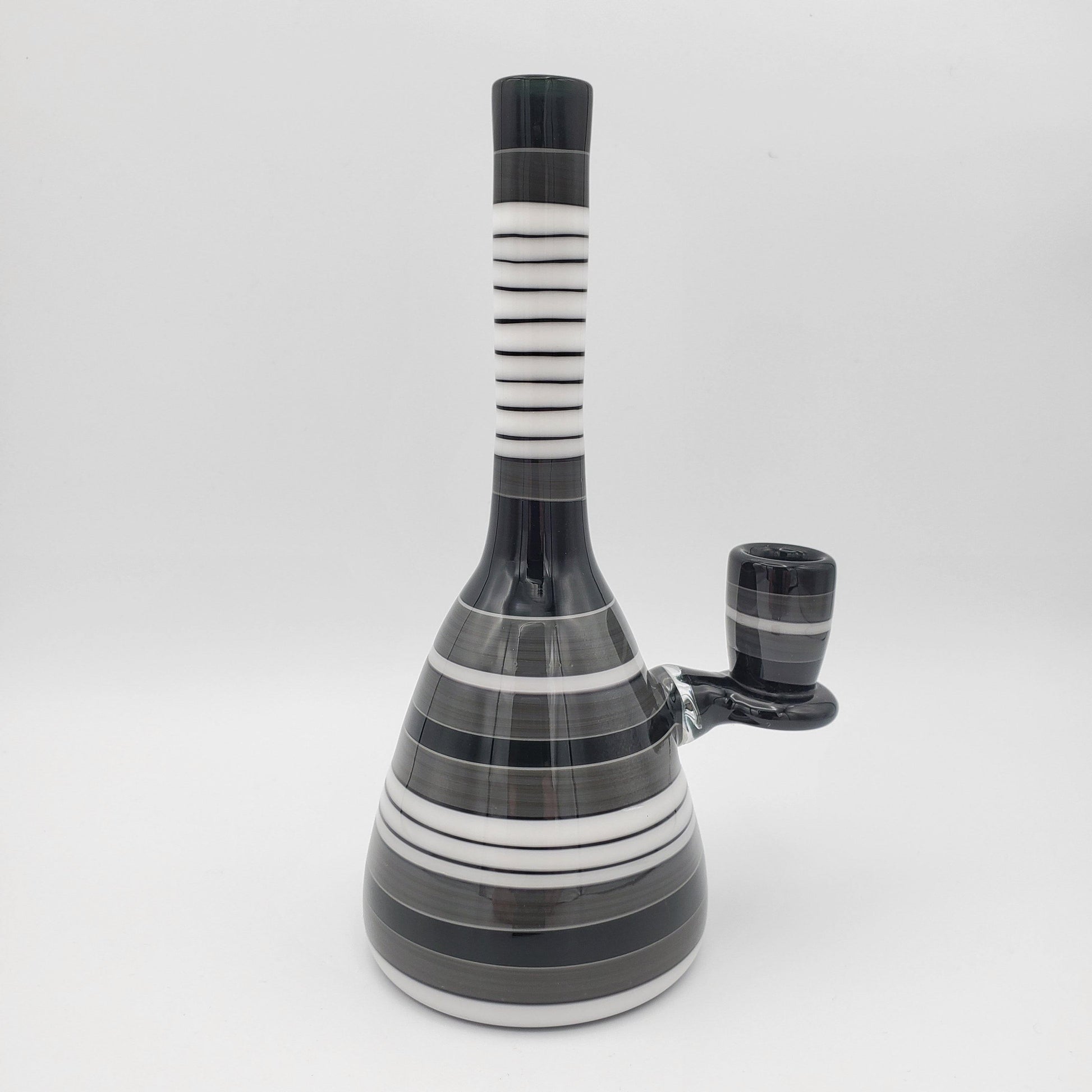 Grade A Glasssworx Beaker - Black and White Encalmo Headie Glass Headies Hideout