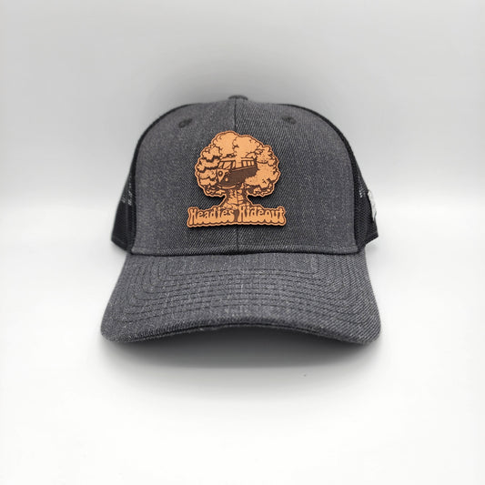 Headies Hideout Trucker Hat - Black and Grey Hats Headies Hideout