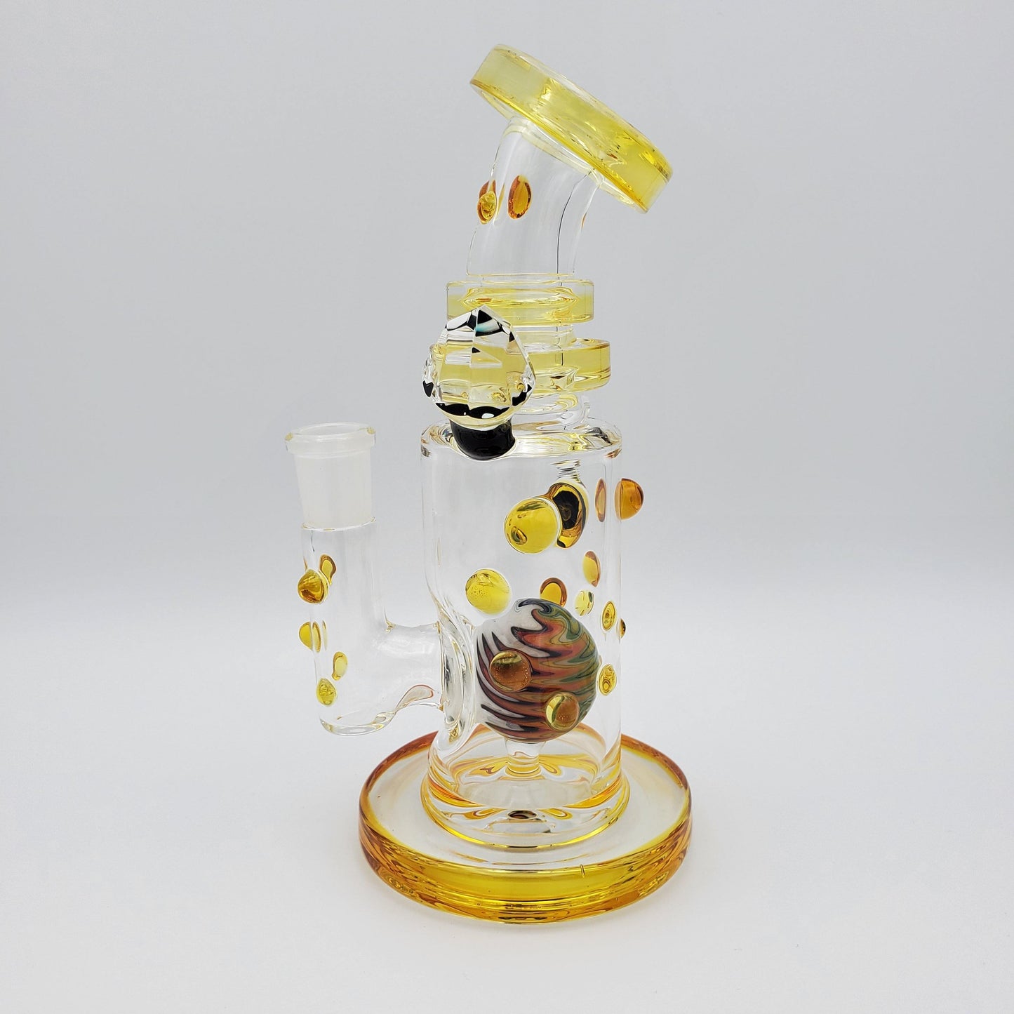 Hubbard Glass V2 Hubbductin Banger Hanger - NS Yellow Headie Glass Headies Hideout