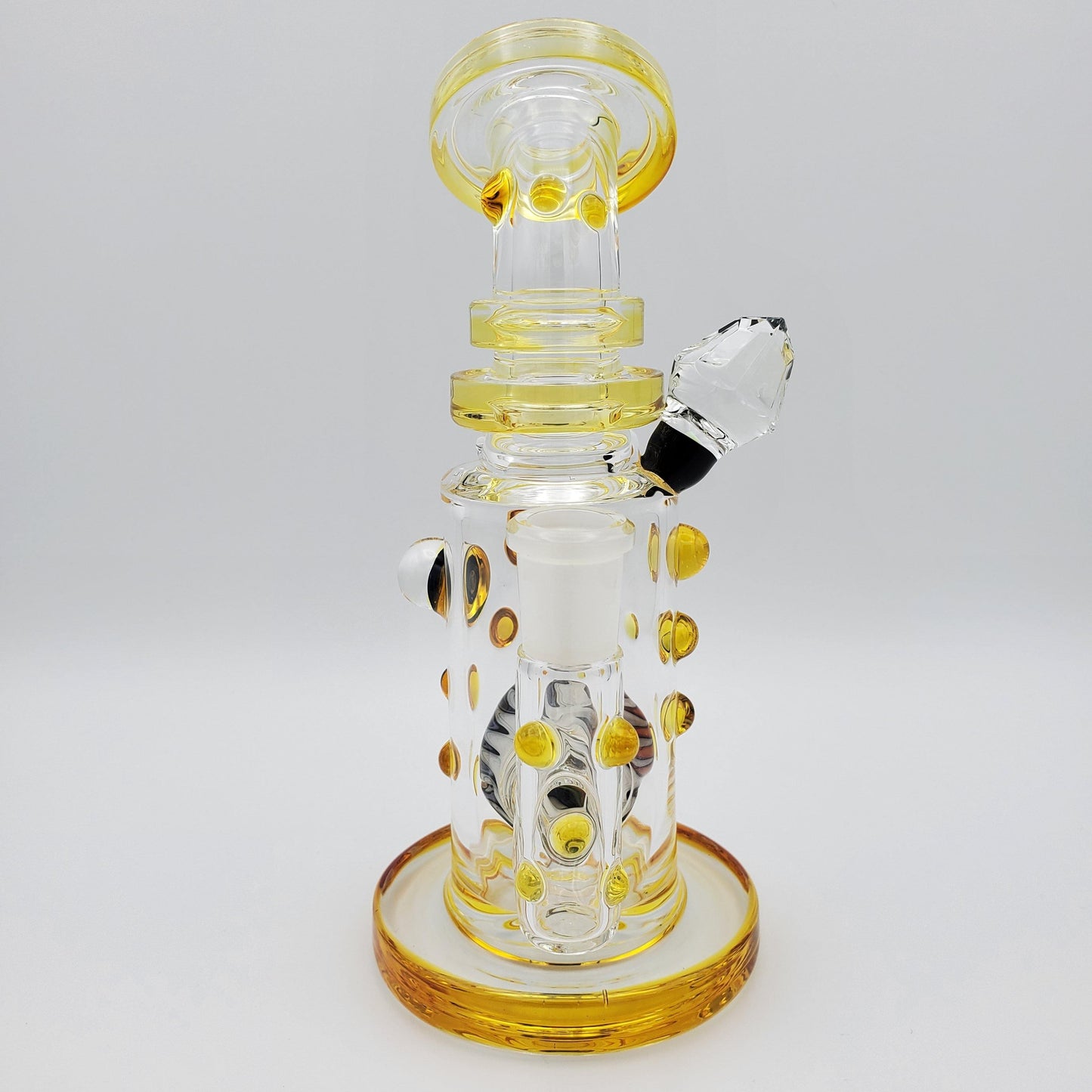 Hubbard Glass V2 Hubbductin Banger Hanger - NS Yellow Headie Glass Headies Hideout