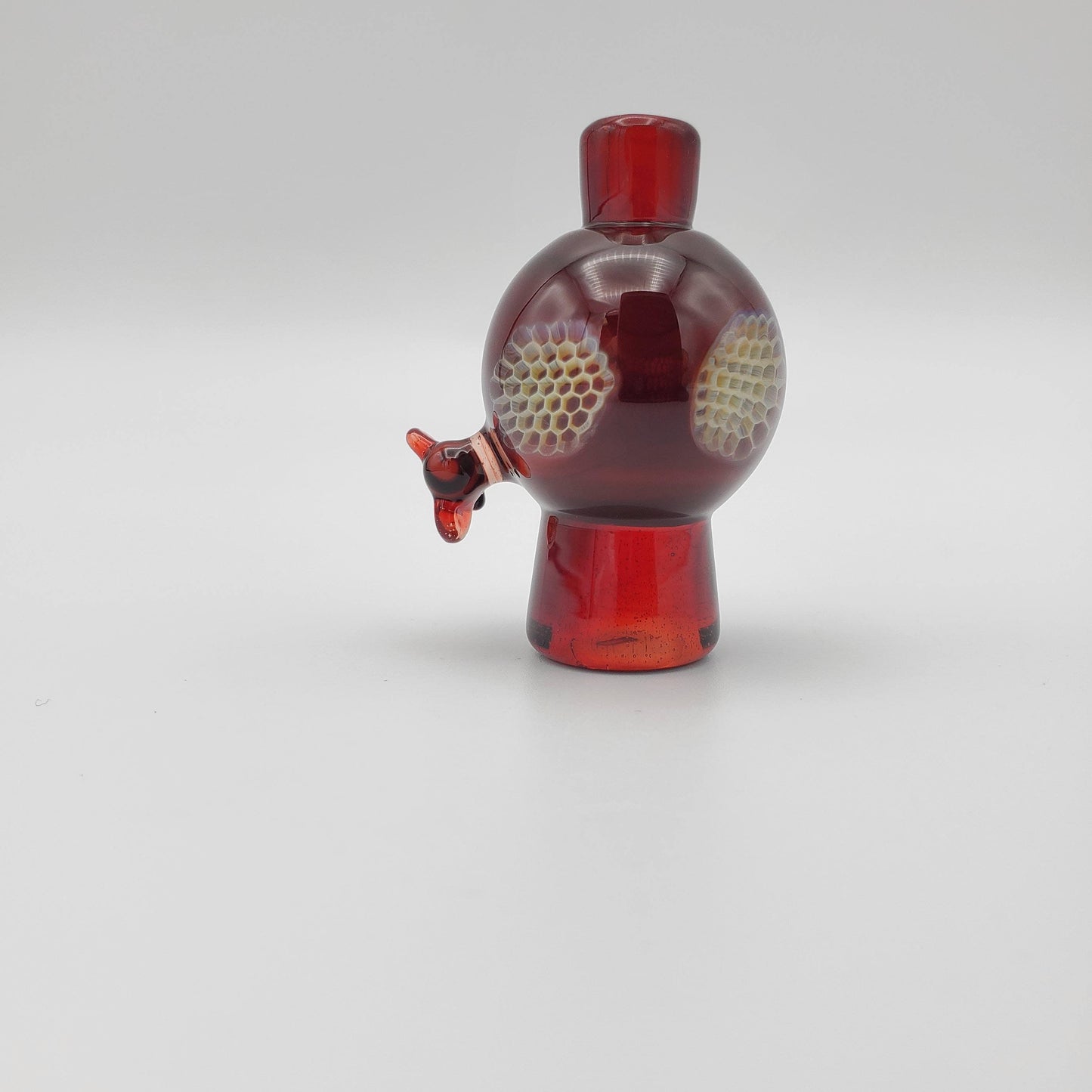 Joe Peters Glass Bubble Cap - Pomegranate Bubble Cap Headies Hideout
