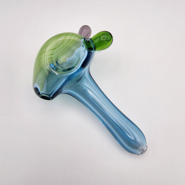JP Cicero Glass Spoon Transparent Color and Worked - 1A Hand Pipe Headies Hideout