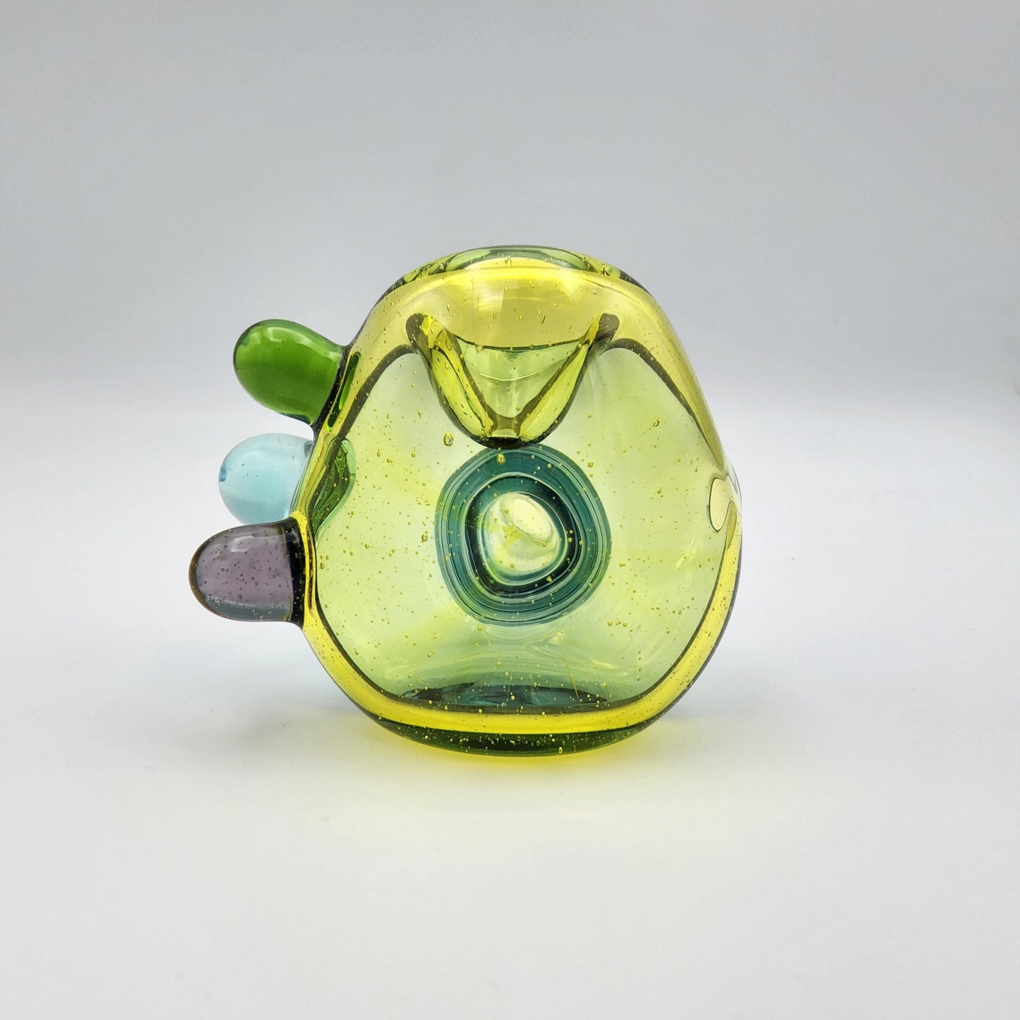 JP Cicero Glass Spoon Two Color Transparent - 3A Default Headies Hideout