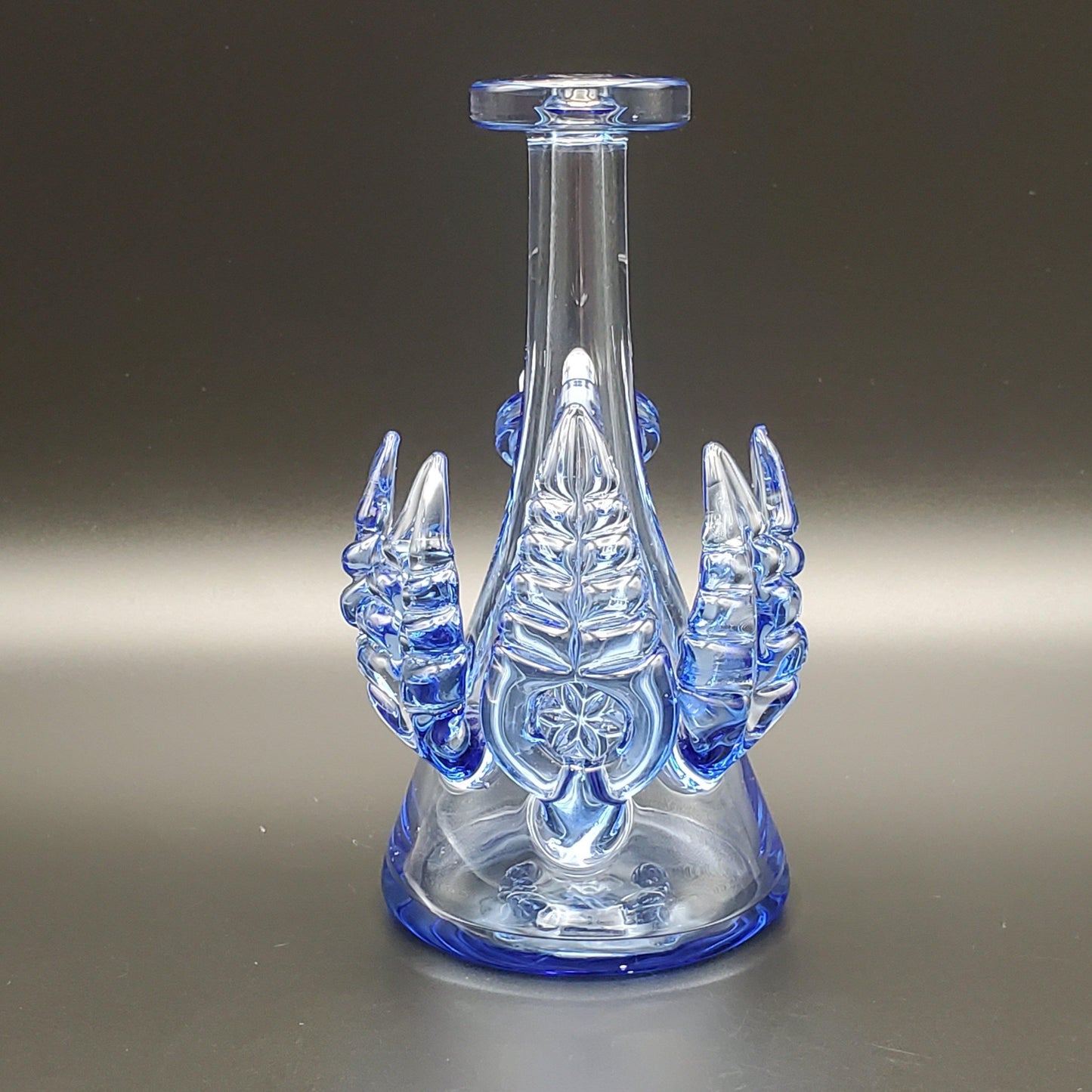 LayZ Glass Mini Tube With Leaves - Blue Dream Headie Glass Headies Hideout