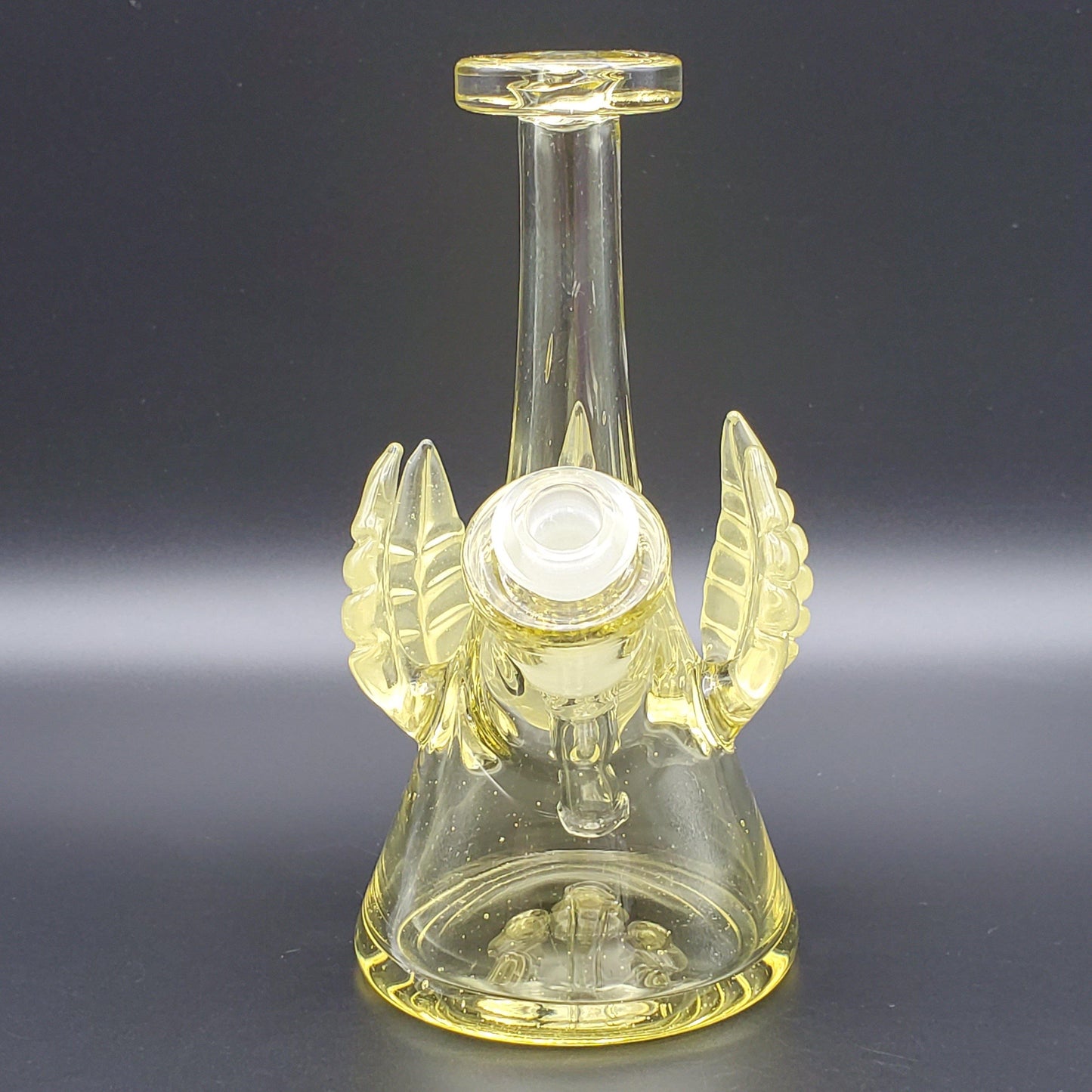 LayZ Glass Mini Tube With Leaves - Serum Headie Glass Headies Hideout