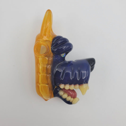 Ryan Kane Open Mouth Wolf Head Pendant - Tangie and Hyacinth Pendant Headies Hideout