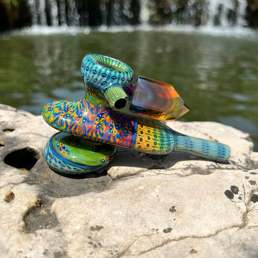 Steve Sizelove x 2 Stroke - Kazoo Pipe Headie Glass Headies Hideout