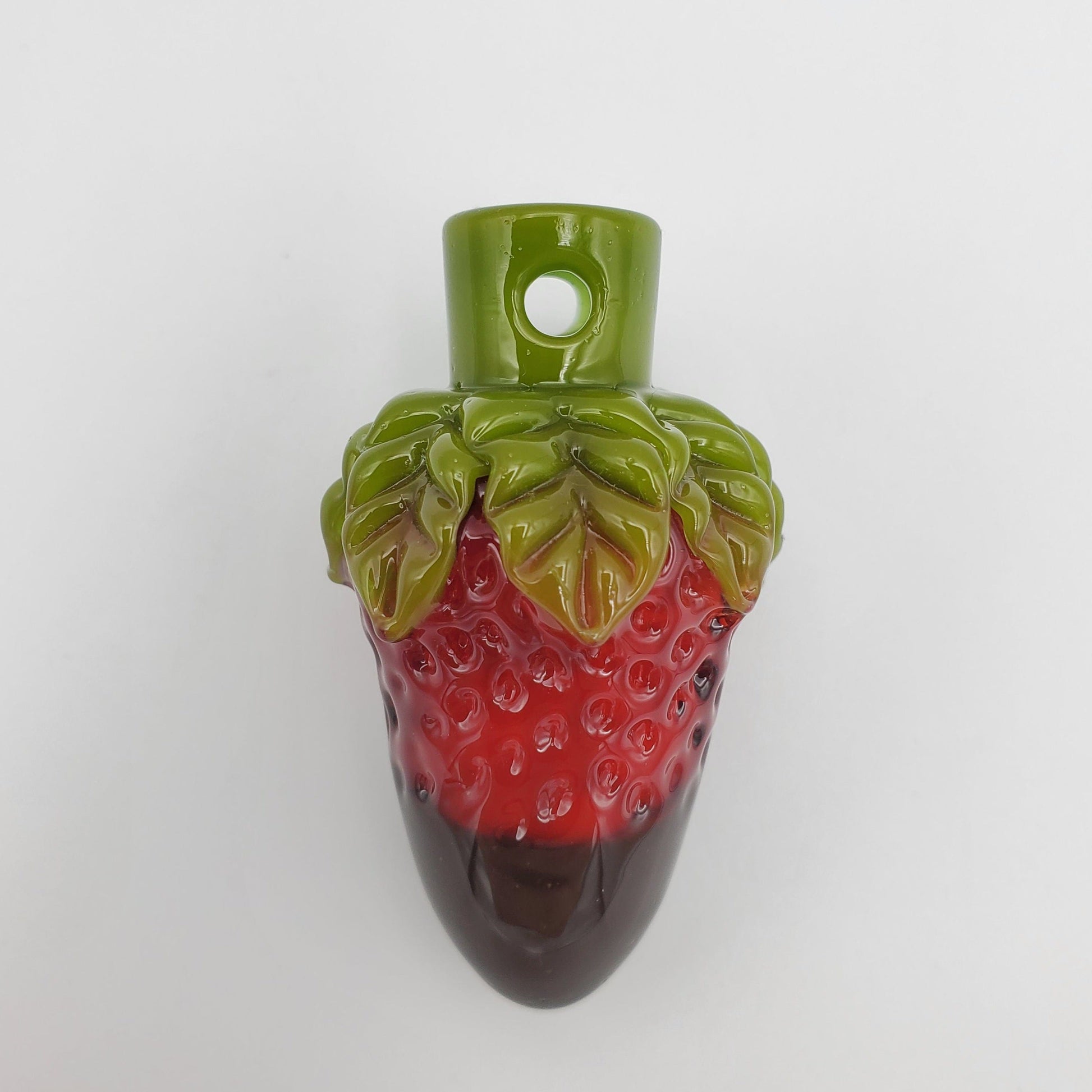 Strawberry Glass - Small Strawberry Chocolate Pendant Pendant Headies Hideout