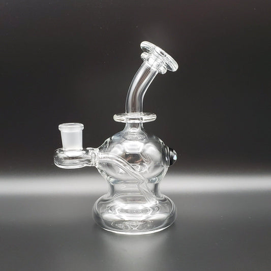 Tedrow Glass Bubble Base with Opal - Onyx Black Headie Glass Headies Hideout