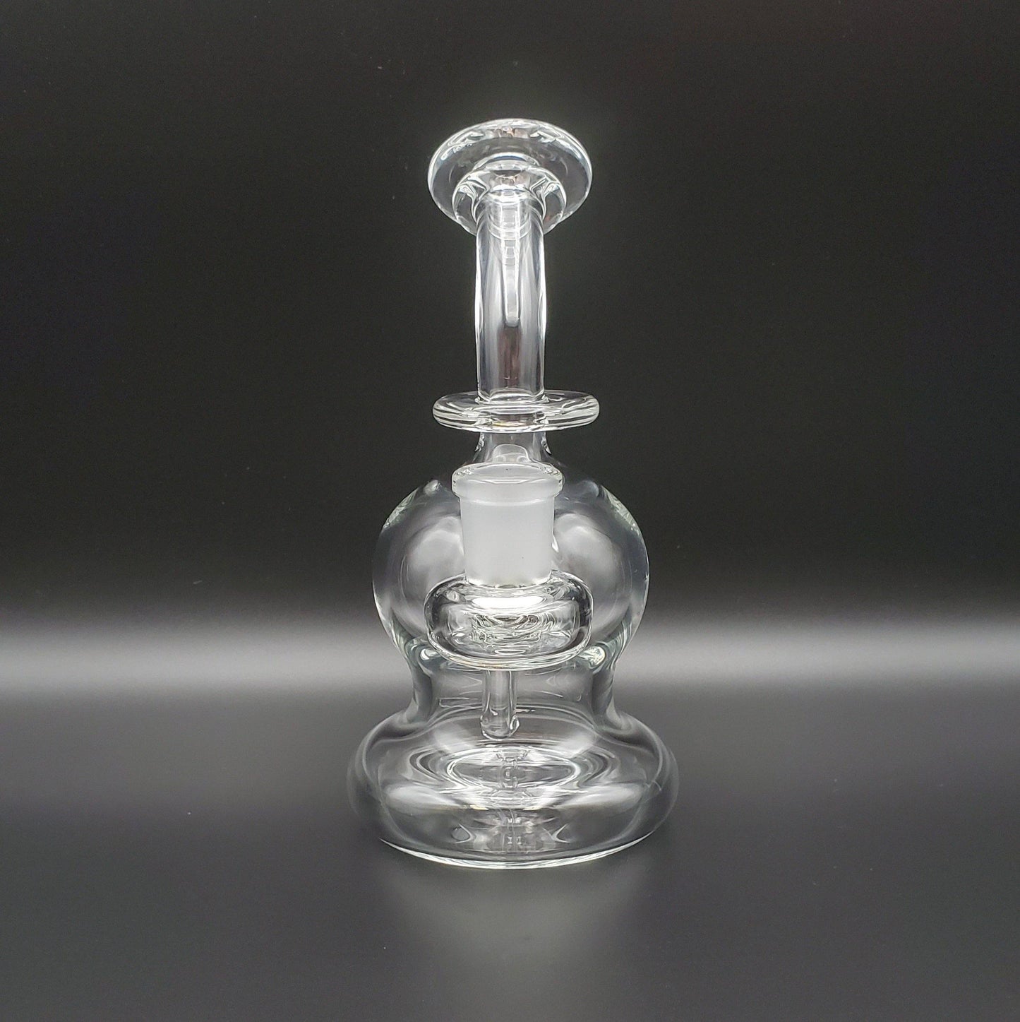 Tedrow Glass Bubble Base with Opal - Onyx Black Headie Glass Headies Hideout