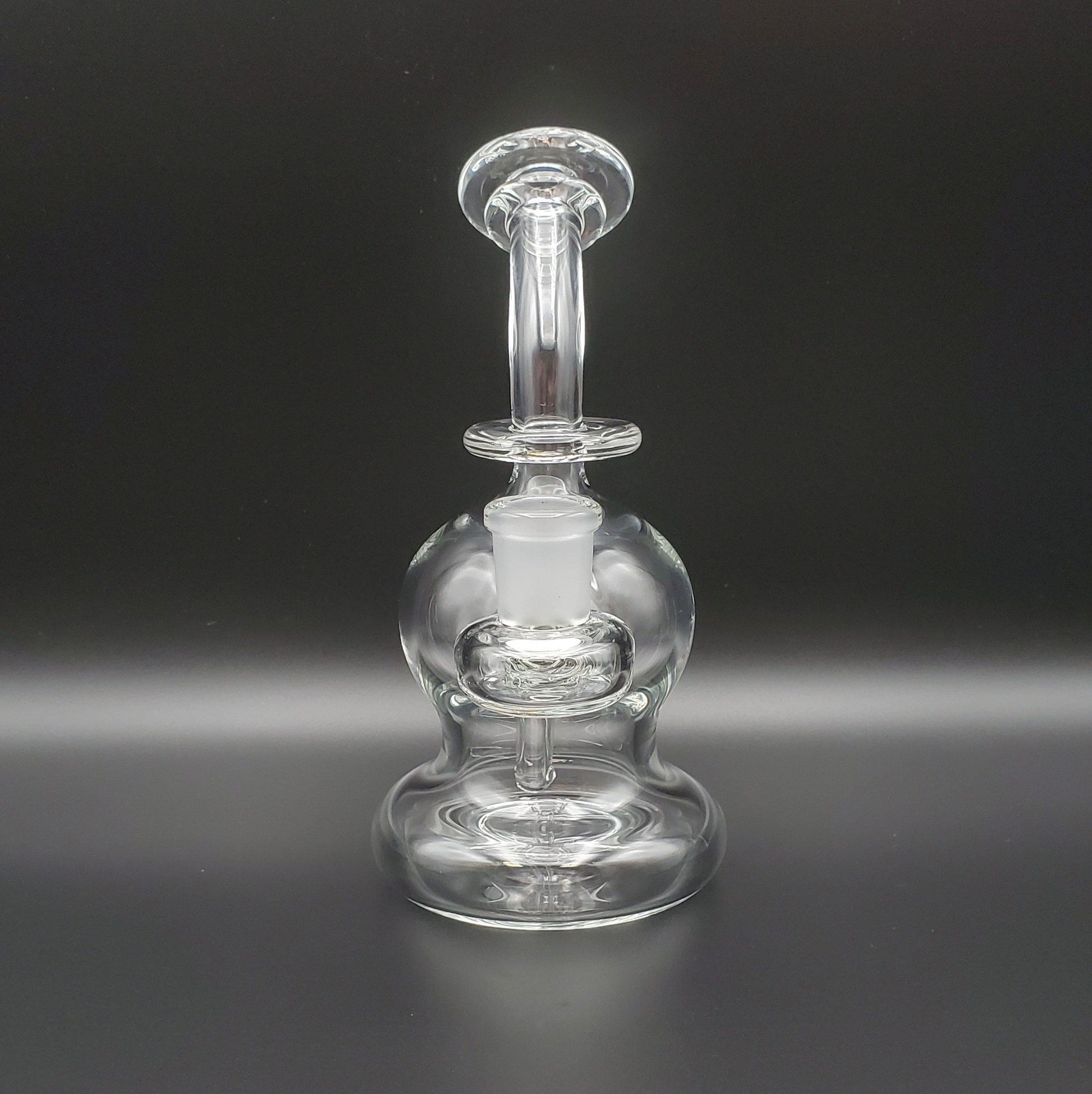 Tedrow Glass Bubble Base with Opal - Onyx Black Headie Glass Headies Hideout