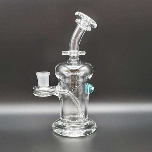 Tedrow Glass Can Jammer - Aqua Azul Accent Headie Glass Headies Hideout
