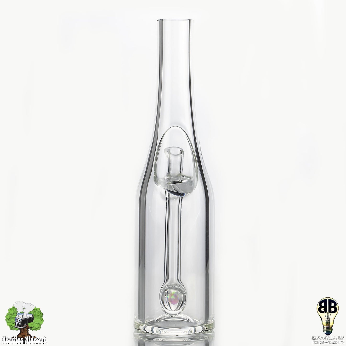 The Glass Mechanic Sake Bottle 10mm - Clear Headie Glass Headies Hideout