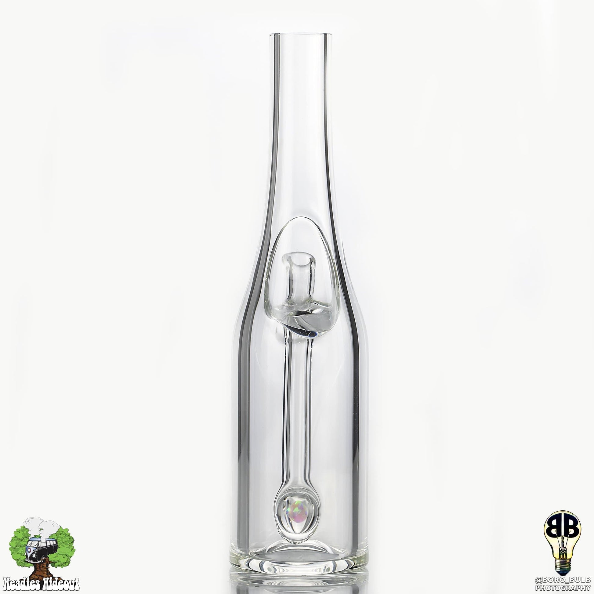 The Glass Mechanic Sake Bottle 10mm - Clear Headie Glass Headies Hideout