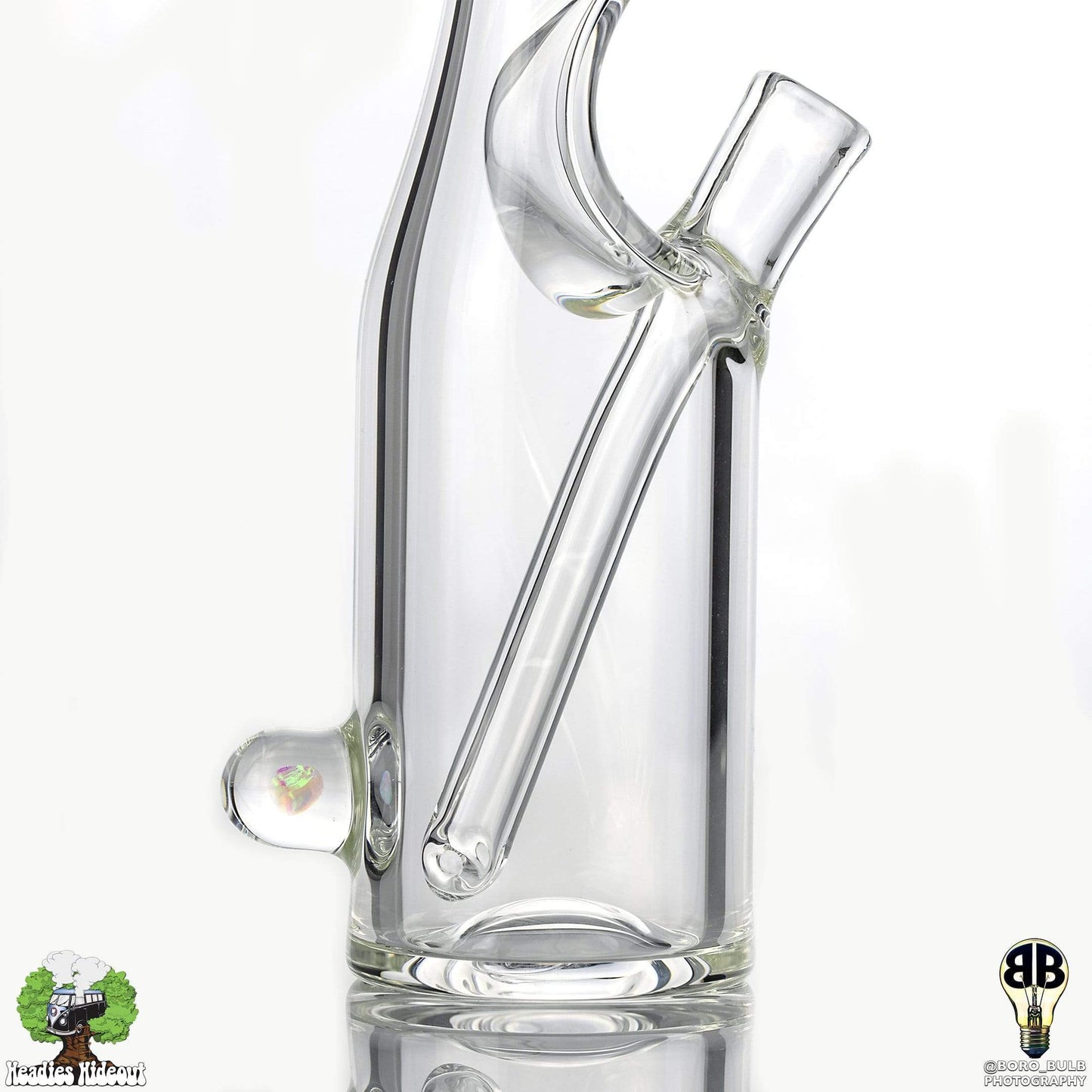 The Glass Mechanic Sake Bottle 10mm - Clear Headie Glass Headies Hideout