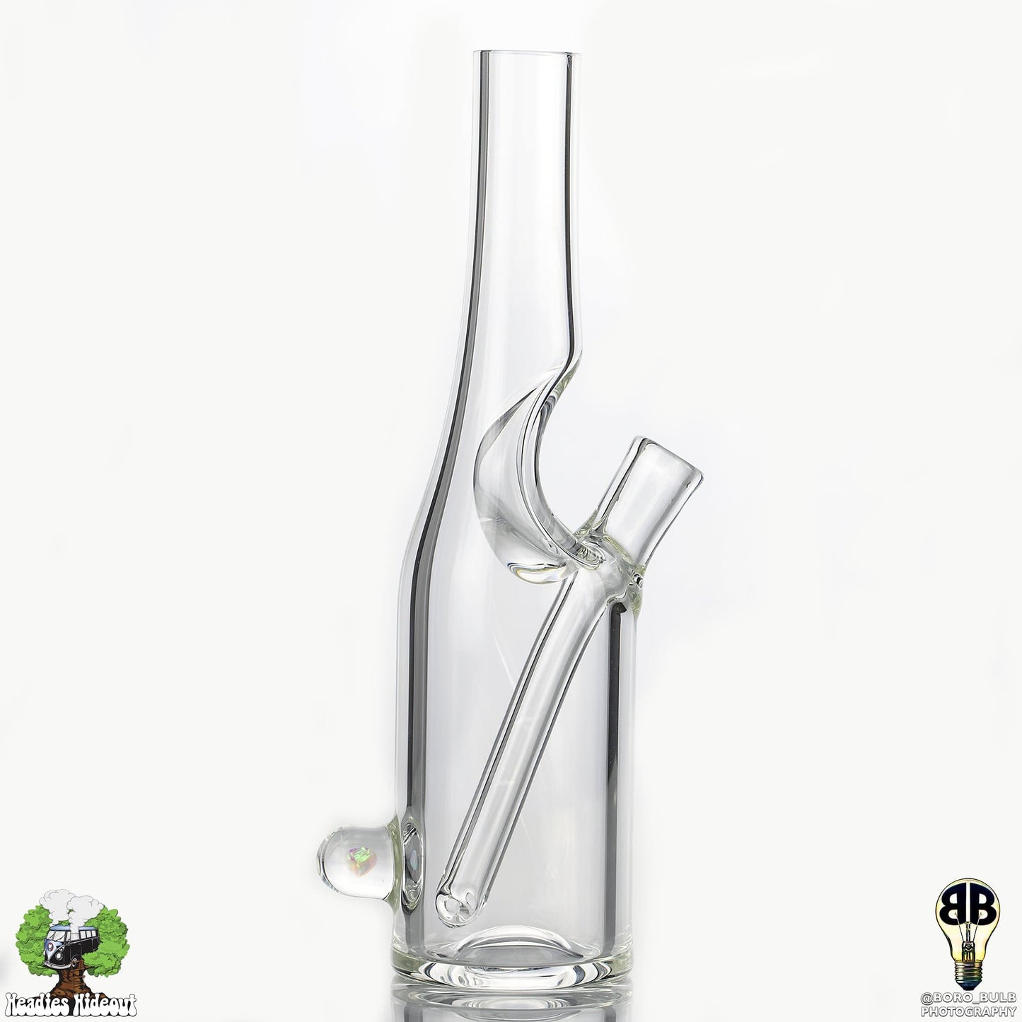 The Glass Mechanic Sake Bottle 10mm - Clear Headie Glass Headies Hideout