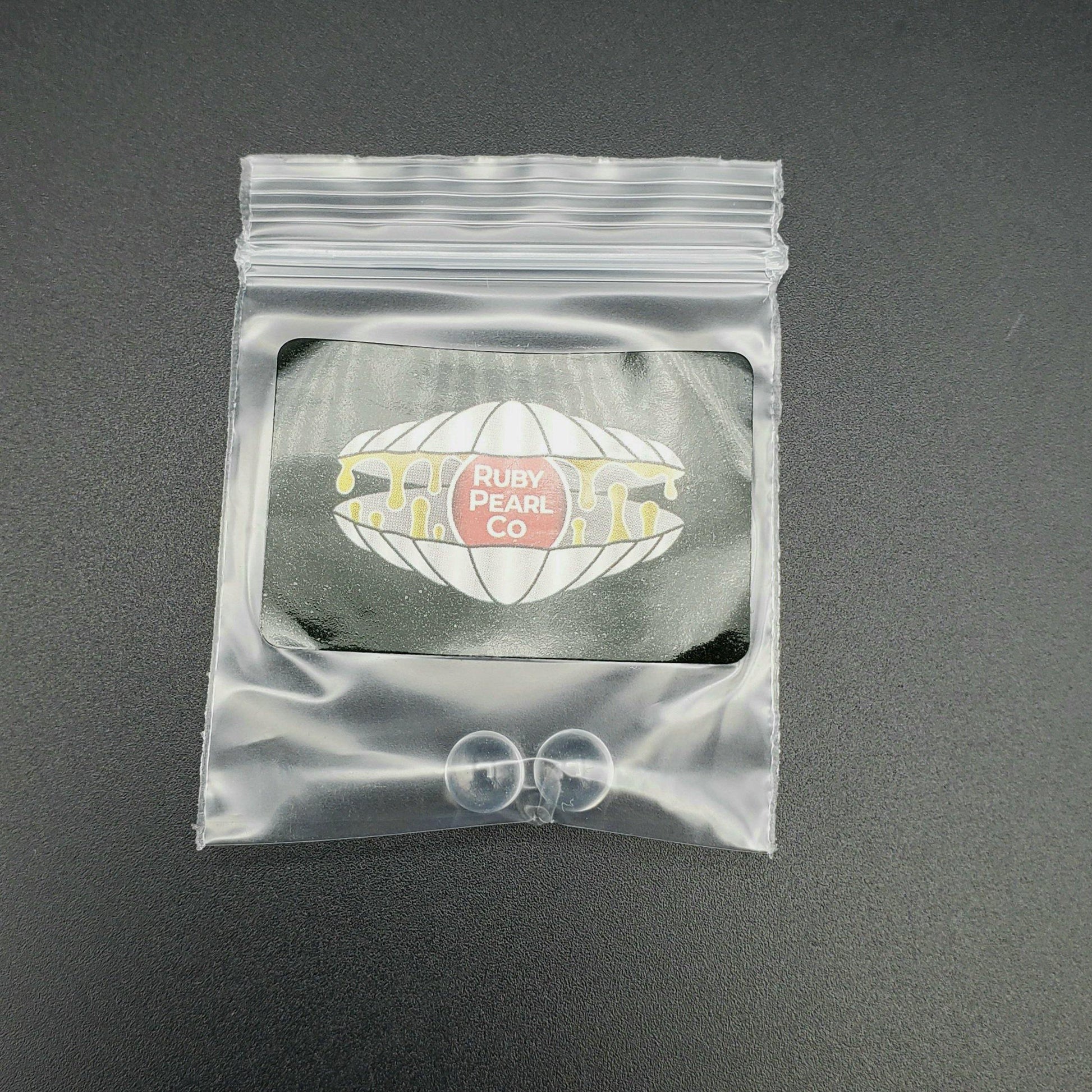 The Ruby Pearl Co - 6mm Clear Sapphire 2 Pack Banger Bead Headies Hideout