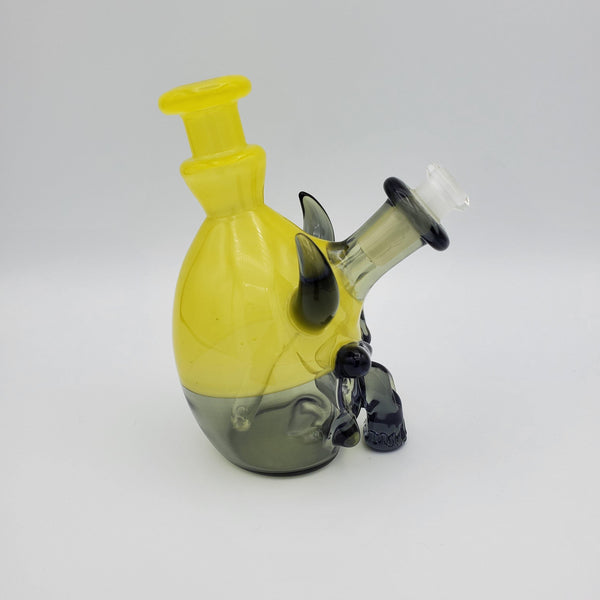 Tuskum Glass Skull Ripper - Potion and Yellow Headie Glass Headies Hideout