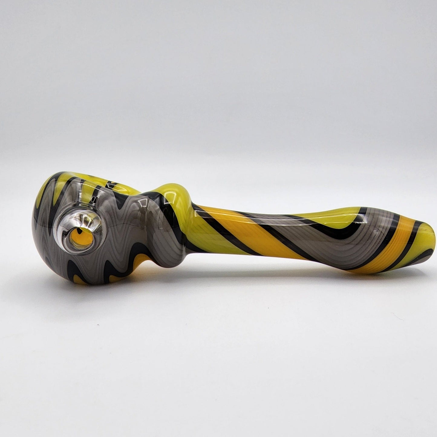 Willstar Glass Spoon Linework with Opal - 7A Hand Pipe Headies Hideout