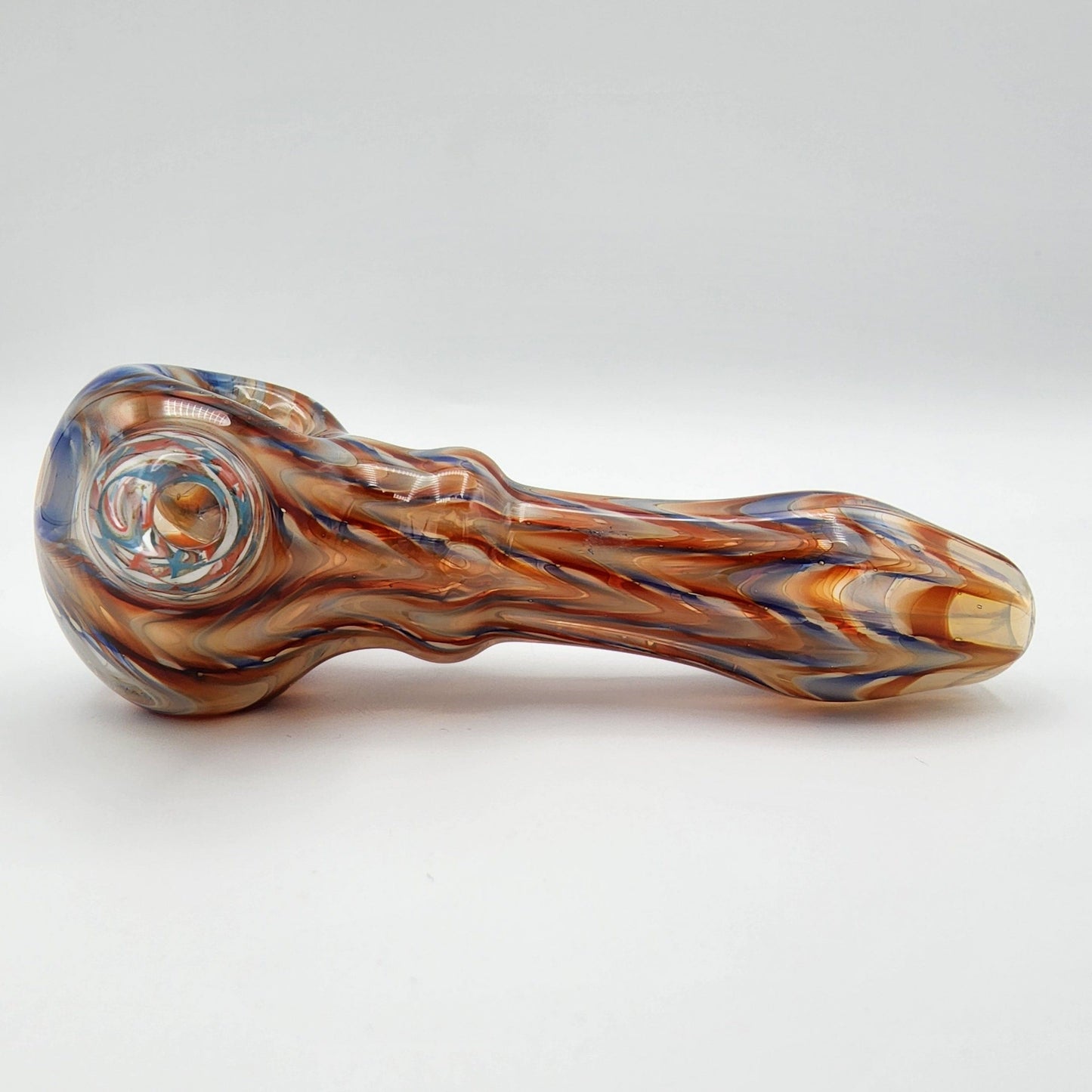 Willstar Glass Spoon Wrap and Rake with BlueJackets Milli - 1A Hand Pipe Headies Hideout