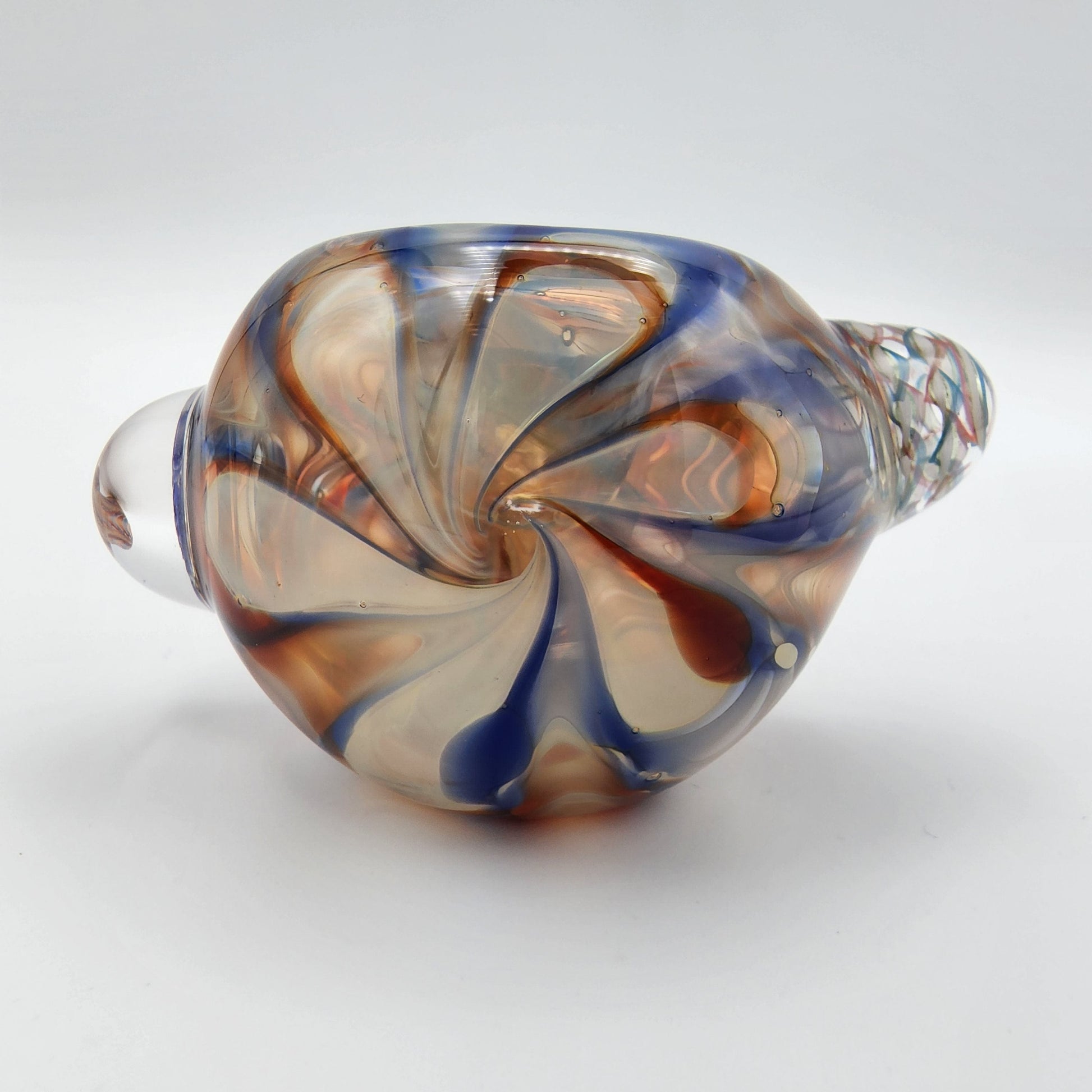 Willstar Glass Spoon Wrap and Rake with BlueJackets Milli - 1A Hand Pipe Headies Hideout