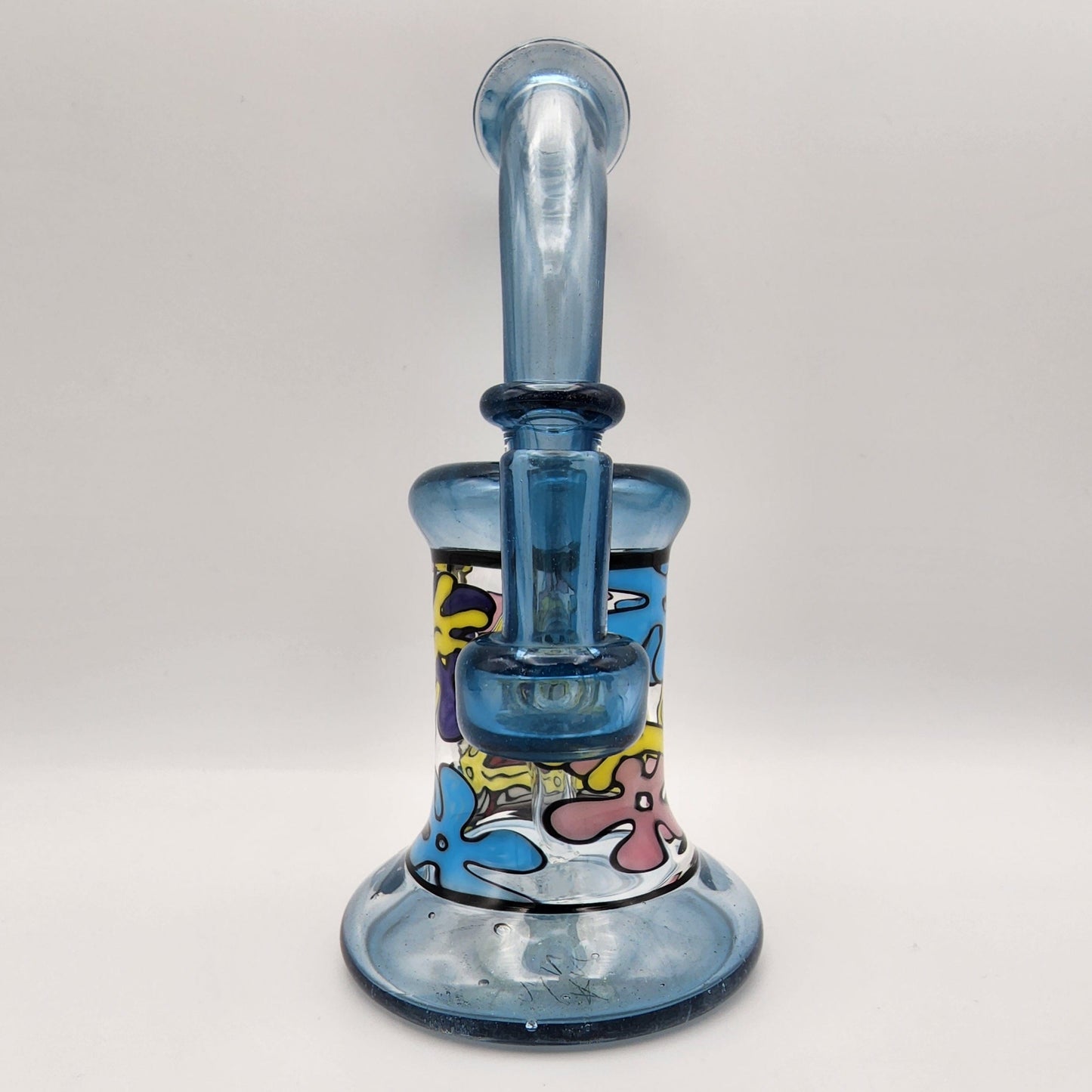 Windstar Glass Mini Bent Neck Tube - Spongebob Square pants Headie Glass Headies Hideout