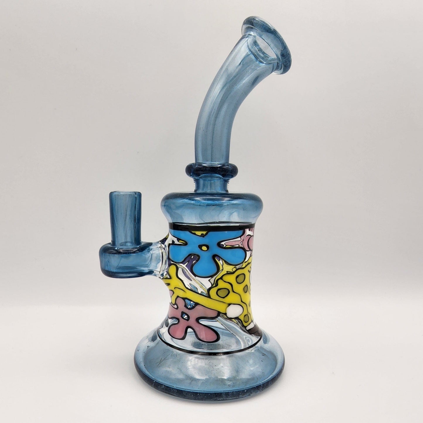Windstar Glass Mini Bent Neck Tube - Spongebob Square pants Headie Glass Headies Hideout