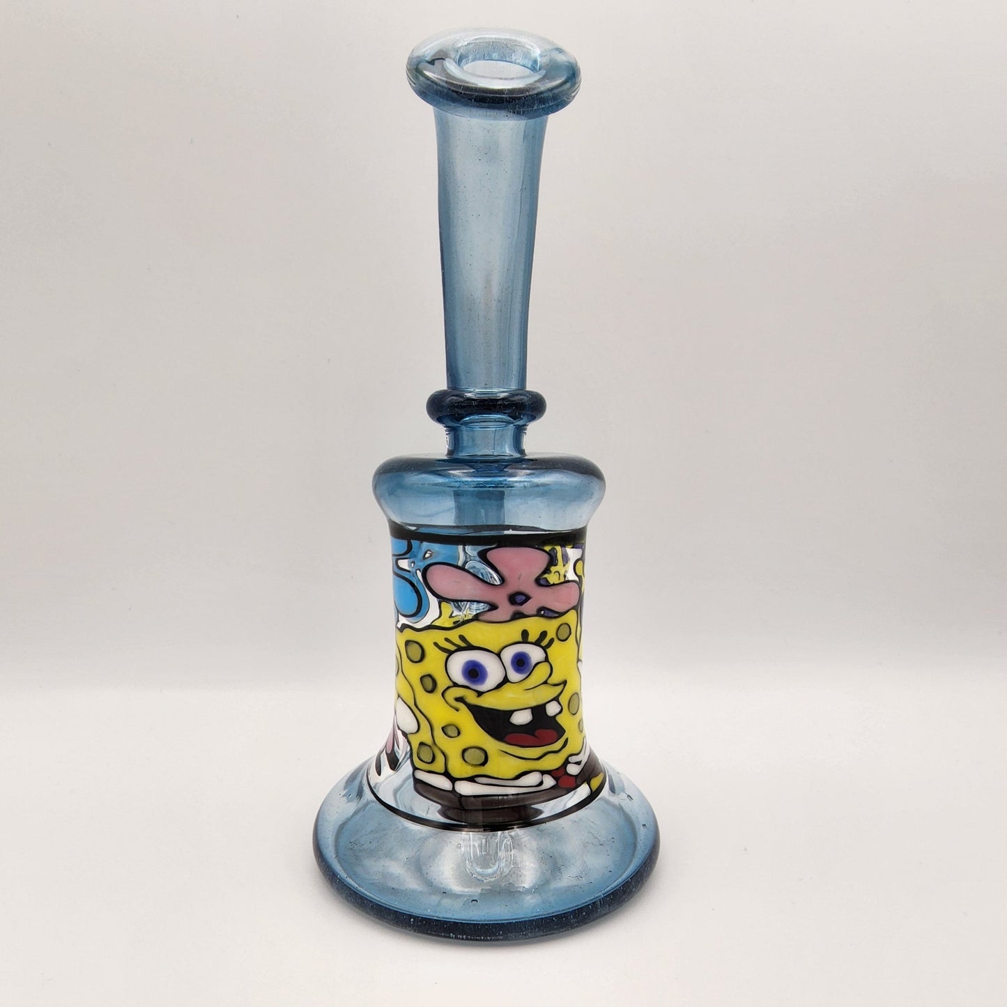 Windstar Glass Mini Bent Neck Tube - Spongebob Square pants Headie Glass Headies Hideout