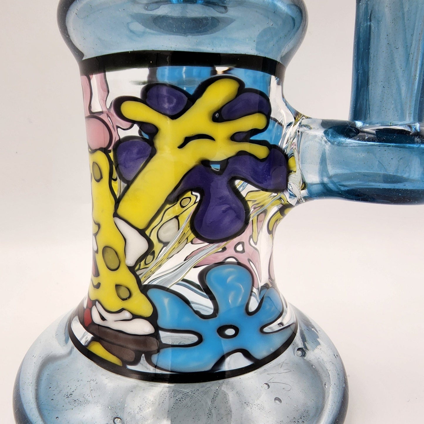 Windstar Glass Mini Bent Neck Tube - Spongebob Square pants Headie Glass Headies Hideout