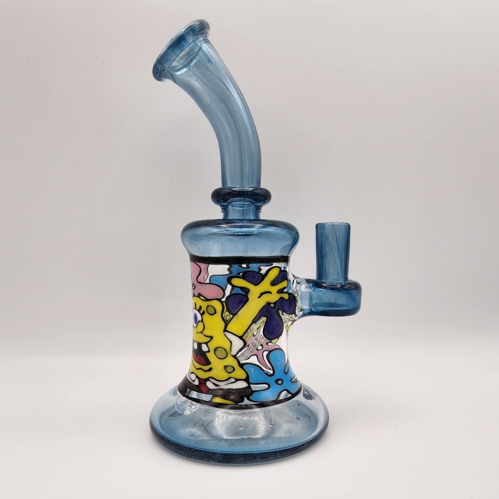 Windstar Glass Mini Bent Neck Tube - Spongebob Square pants Headie Glass Headies Hideout