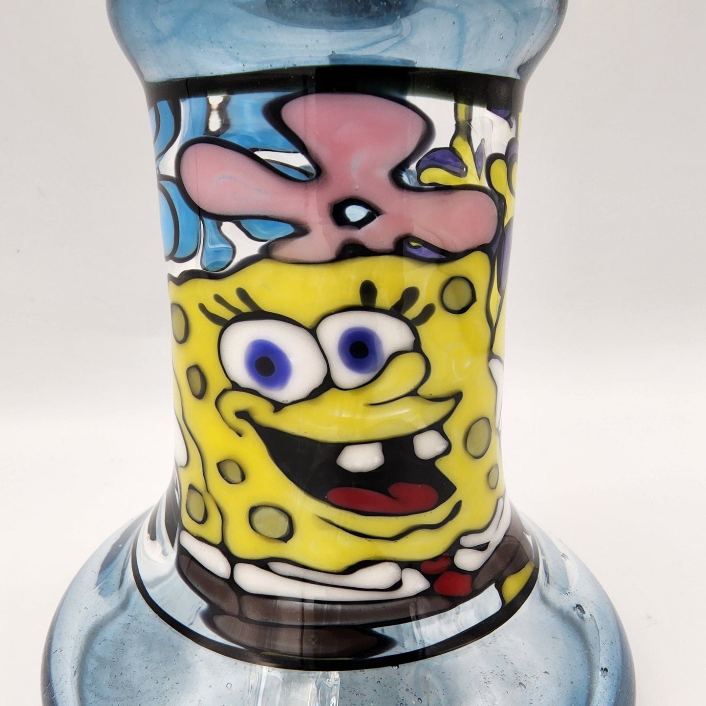 Windstar Glass Mini Bent Neck Tube - Spongebob Square pants Headie Glass Headies Hideout