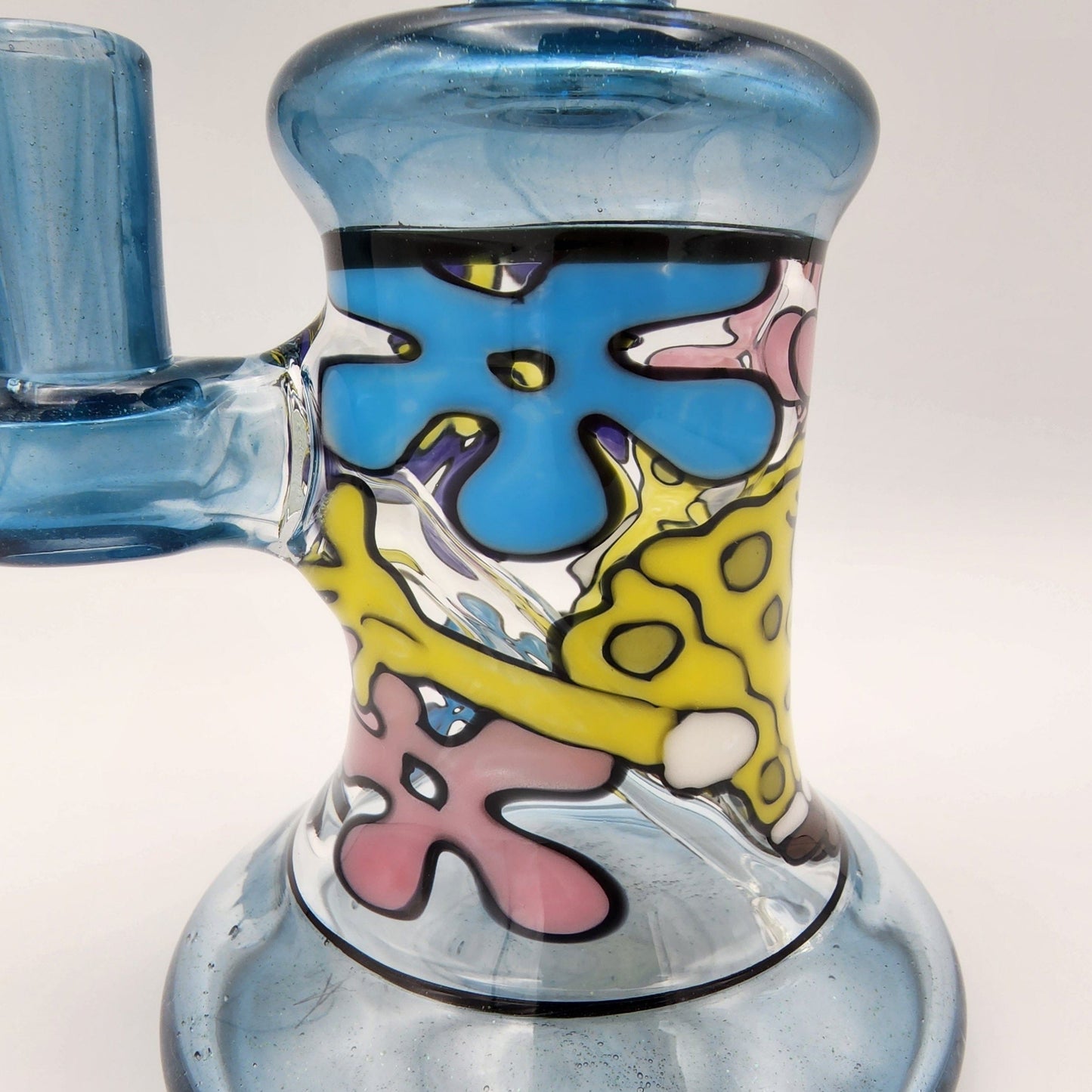 Windstar Glass Mini Bent Neck Tube - Spongebob Square pants Headie Glass Headies Hideout