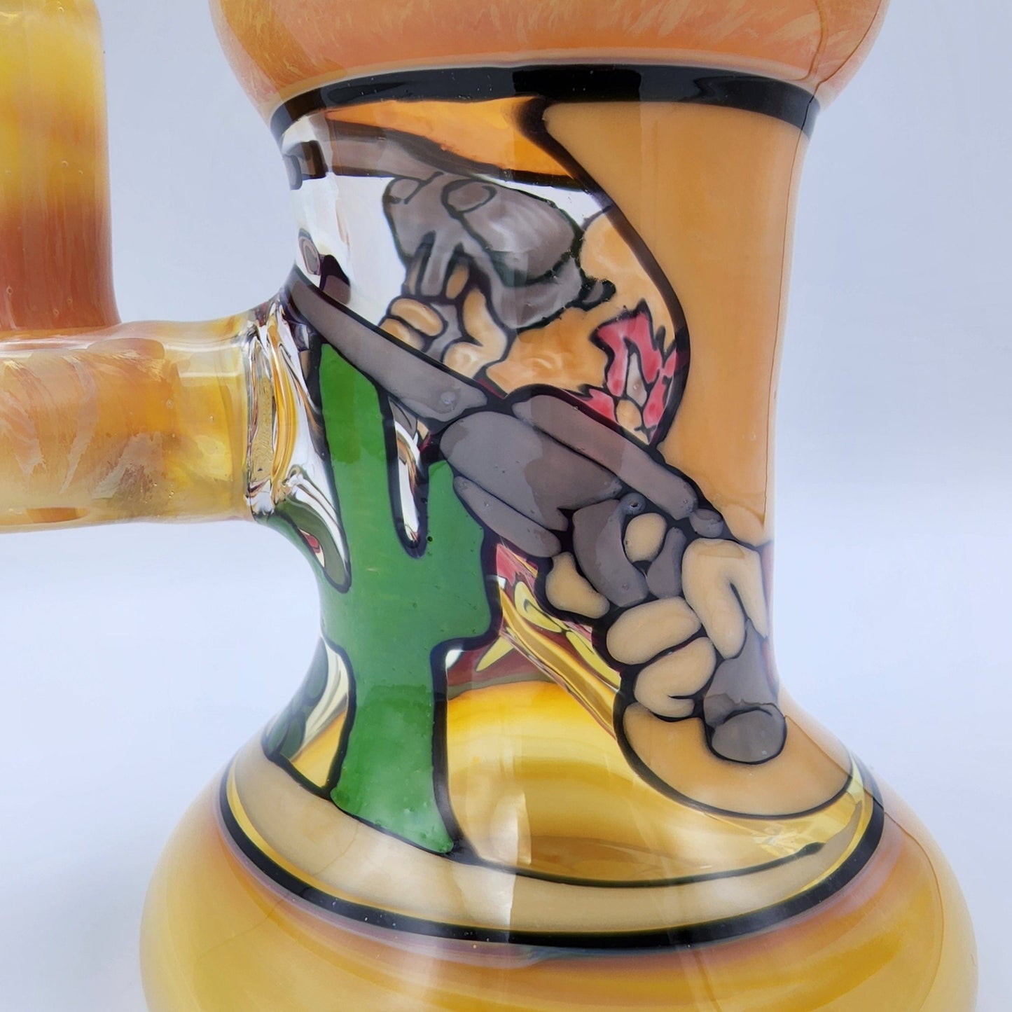 Windstar Glass Mini Bent Neck Tube - Yosemite Sam Headie Glass Headies Hideout