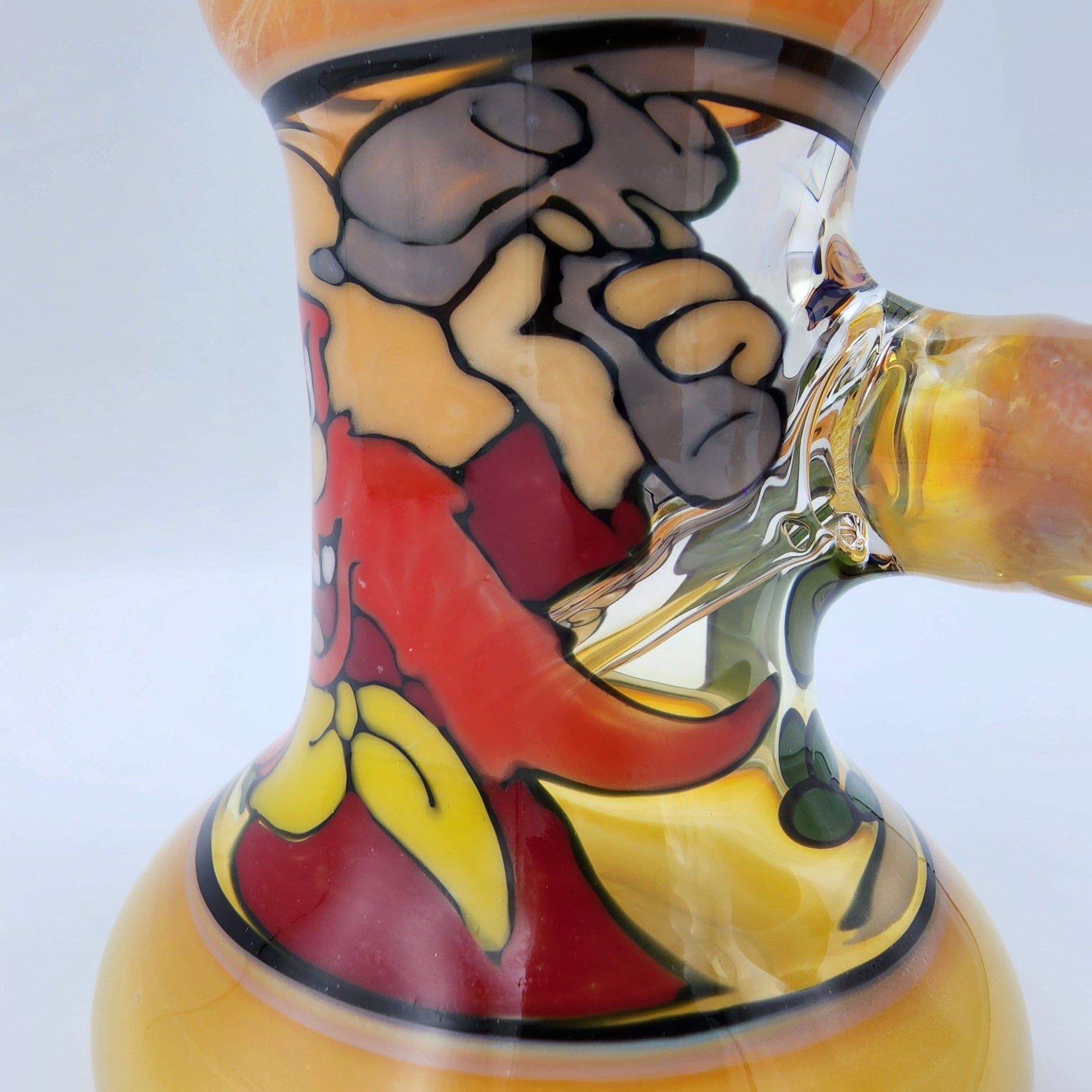 Windstar Glass Mini Bent Neck Tube - Yosemite Sam Headie Glass Headies Hideout